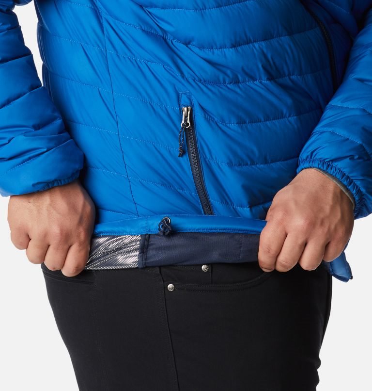 Men's Columbia Powder Lite Insulated Jackets Blue | Plus Size CA-Z0861
